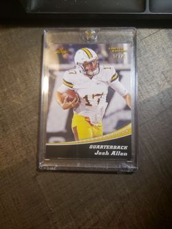 Josh Allen Rookie #'d 14/25 Gold 2018 Leaf Special Release mint Panini Buffalo Bills 