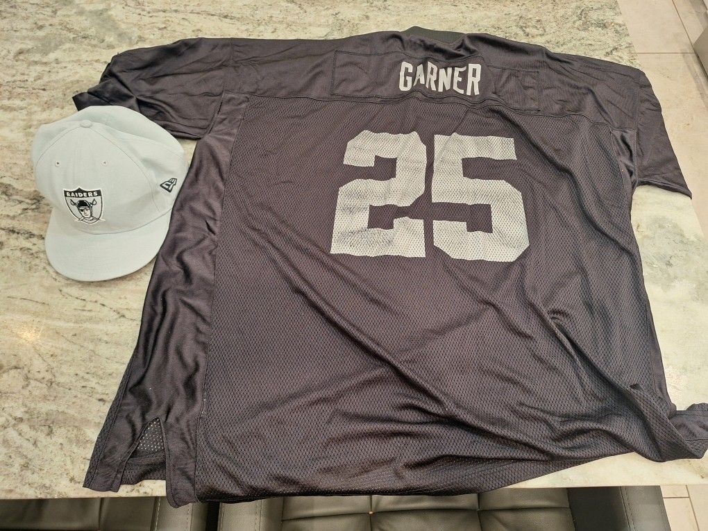 Raiders Jersey 4xl And Fitted Hat 8 1/8