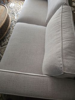 🔥 MUST GO — Natural Wood Sofa | $500 OBO