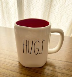Rae Dunn Hugs Mug