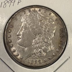 1899 p Silver Morgan Dollar
