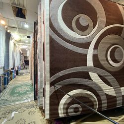 8x10 Area Rugs Carpet Rugs Modern Desgin Thick Colors Brown Beige