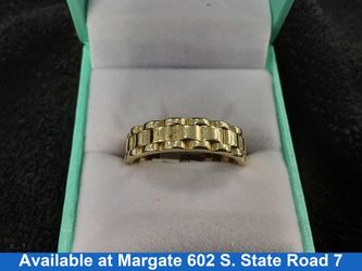 Ring - Wedding Band - Yellow Gold 10k (.417) 4.3 grams Size 10.5