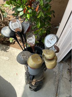Vintage golf clubs
