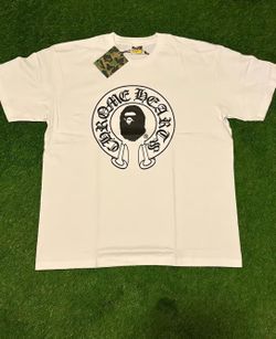 White chrome x Bape tee small