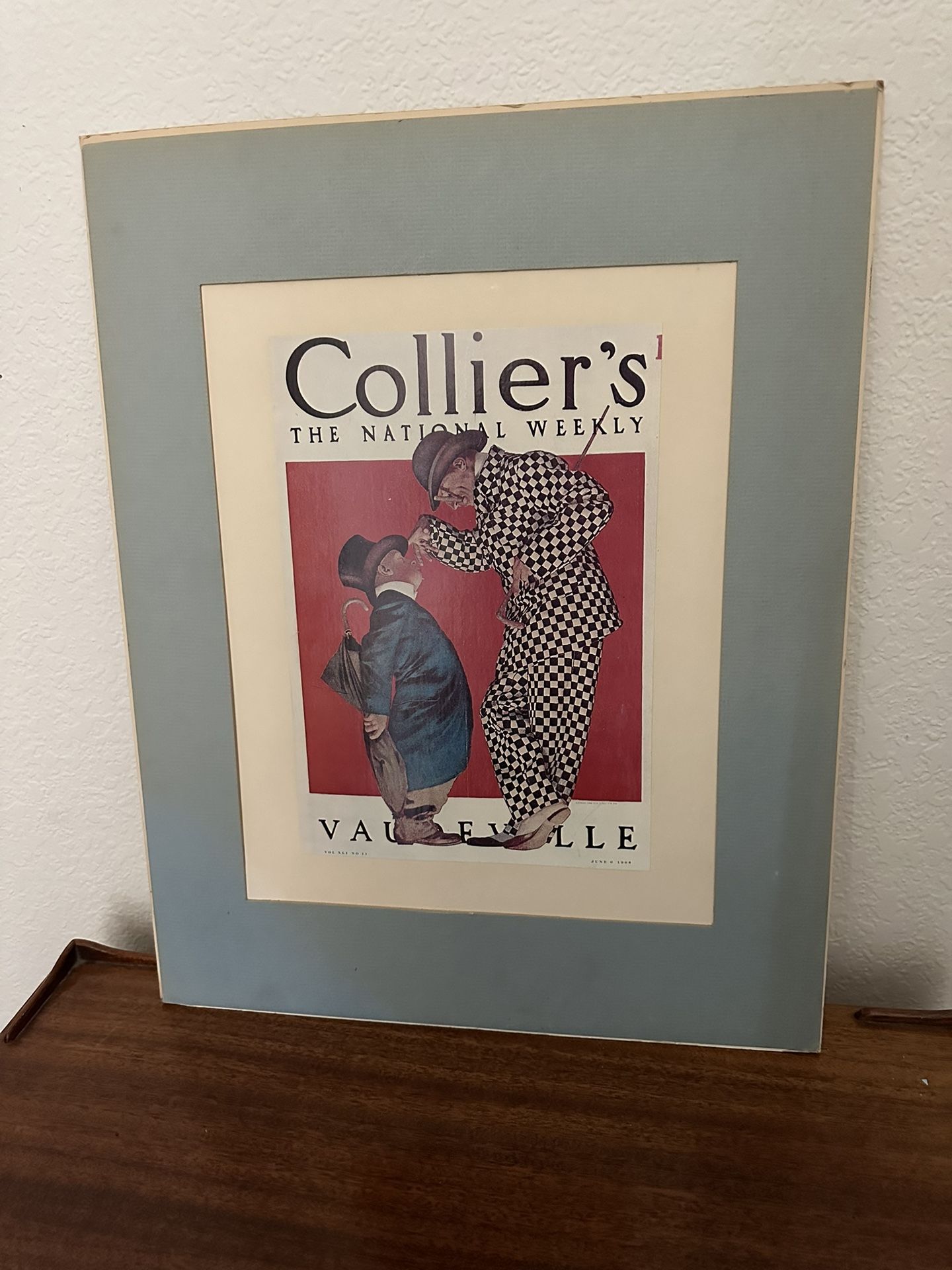 Vintage Paper Print Matboard Frame Maxfield Paperhouse