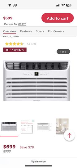 Two New Through The Wall Air Conditioners 10000 BTU