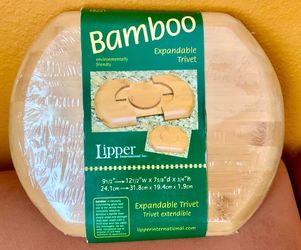 BAMBOO EXPANDABLE CUTTING BOARD, TRIVET (50% OFF SALE)