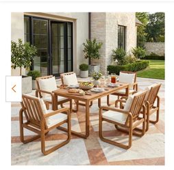 7 Pieces Patio Dining Set Outdoor