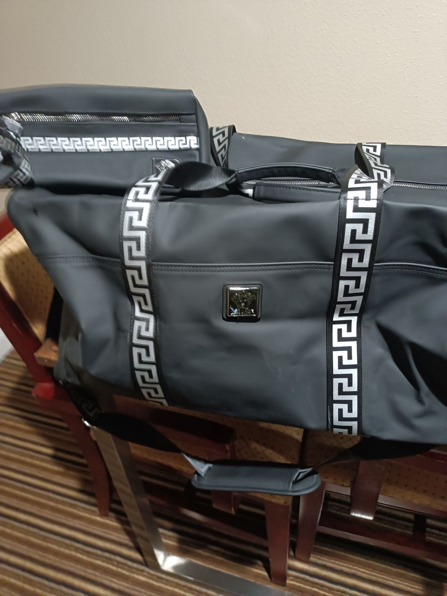 Versace duffel and hygiene tote bag combo