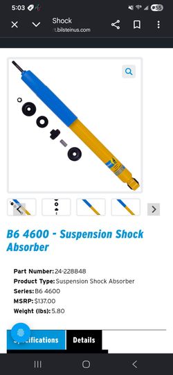 2019-2025 Ram truck 1500 bilstein shocks rear