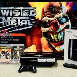 Sony PlayStation 3 / PS3 (80GB) Console W/ 4 Games [CECHL01] CIB: Tested!