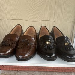 2 Pairs Loafers (Black & Brown Tassel) – Stylish Bundle Deal