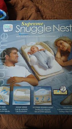 Baby snuggle nest bed