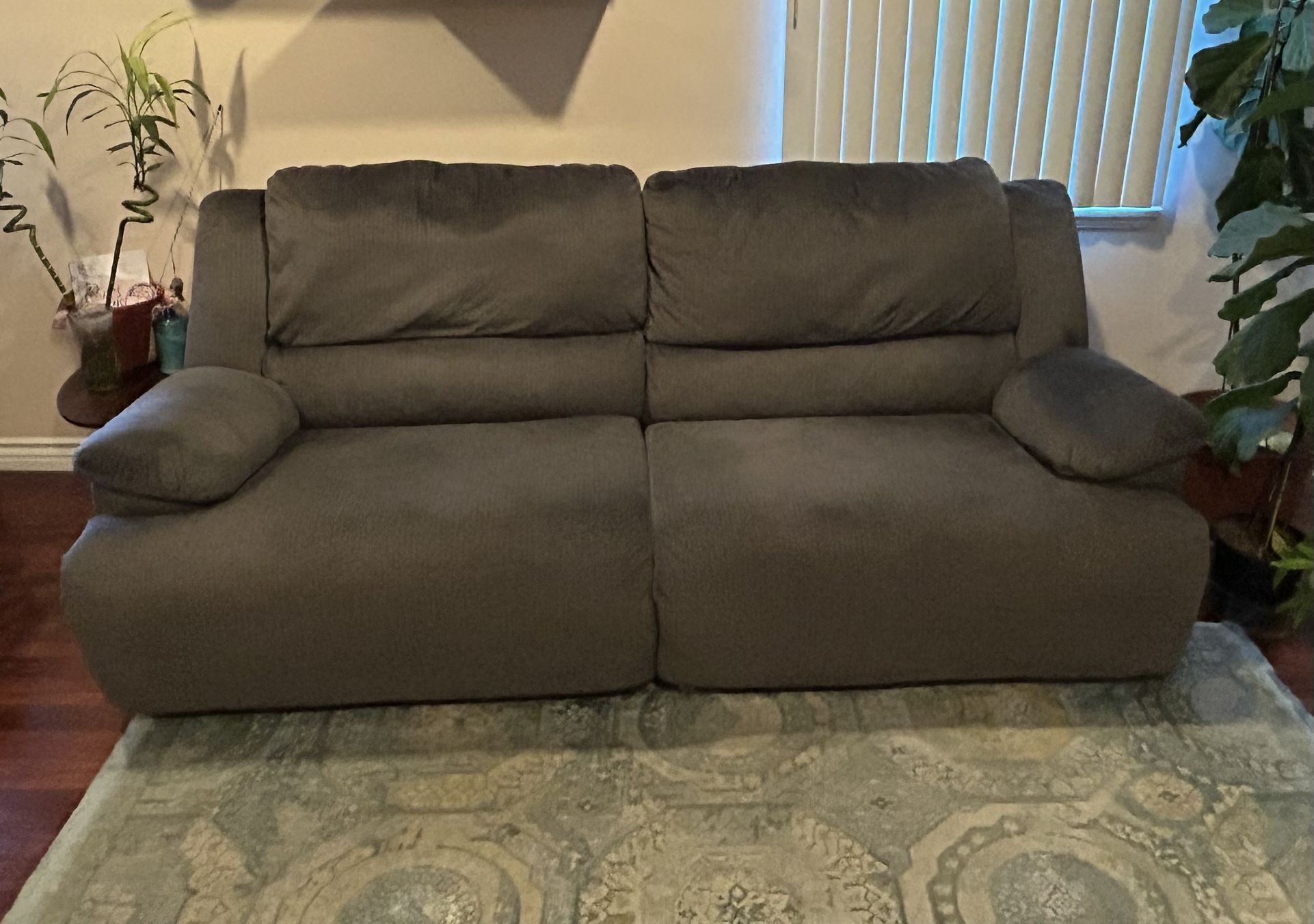 Two Side Reclining Couch- Dark Grey (from Ashley Furniture)