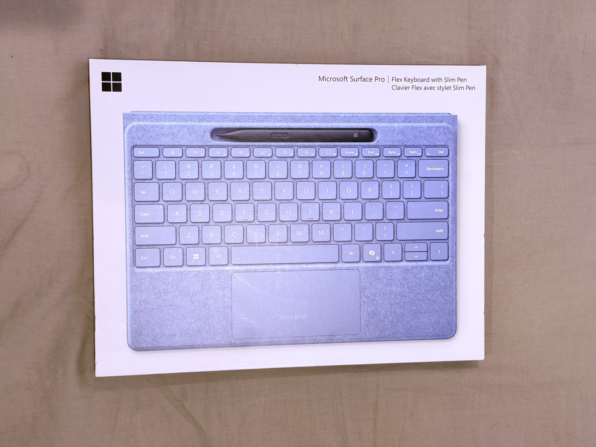 Microsoft - Surface Slim Pen (2nd Edition) and Pro Flex Keyboard for Pro (11th Edition), Pro 9, Pro 8 - Sapphire
