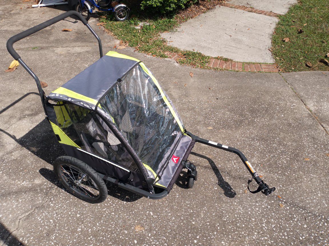 Allen 2 Child Bike Trailer Stroller Like New - $60 FIRM 
