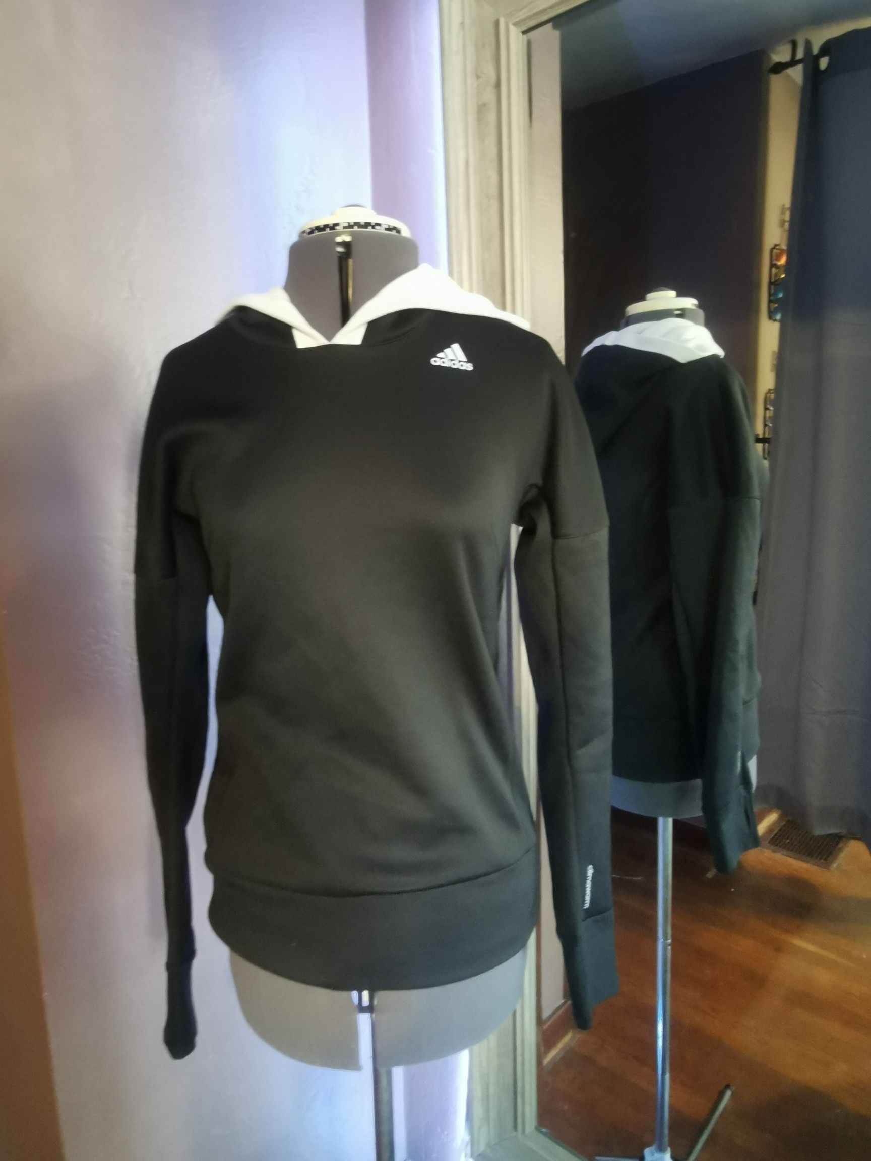 Small Adidas Response Climawarm Astro Women's Running Hoodie