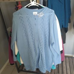 Brand New Blue Cardigan Sweater