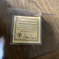 The First Sacagawea Dollar 2000