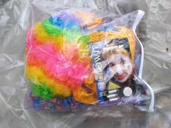 A New Clown 🤡 Suit, Including Makeup And Wig. No Shoes.