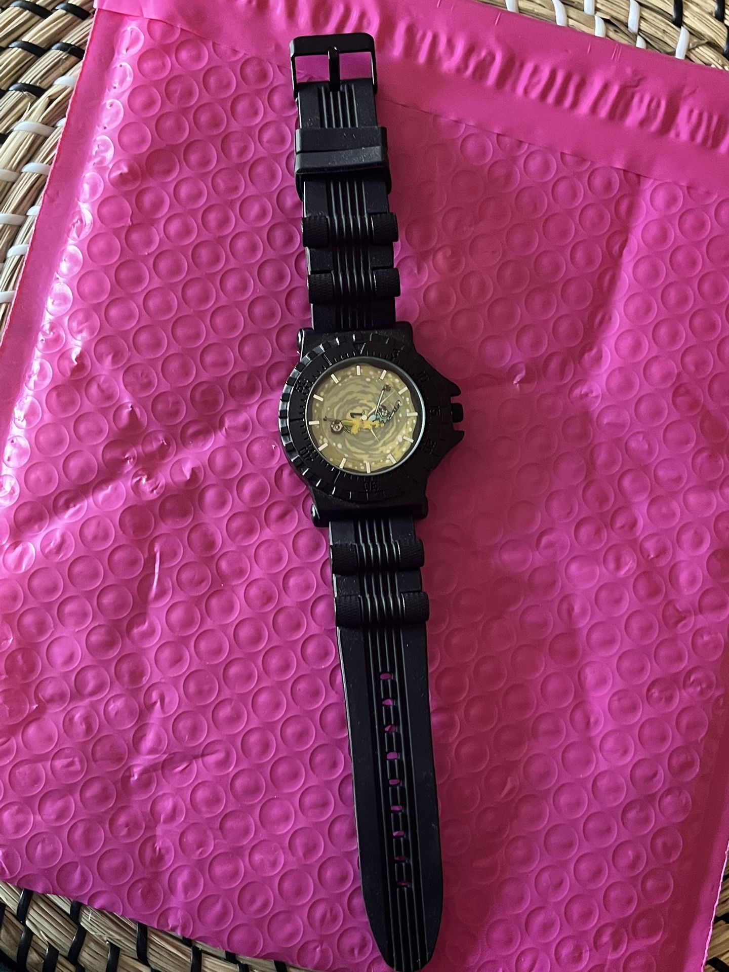 Officially Licensed Adult Swim Rick And Morty Portal Watch Black