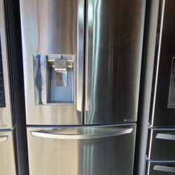 LG Counter Depth Stainless Steel French Door Refrigerator 36W24D69H 