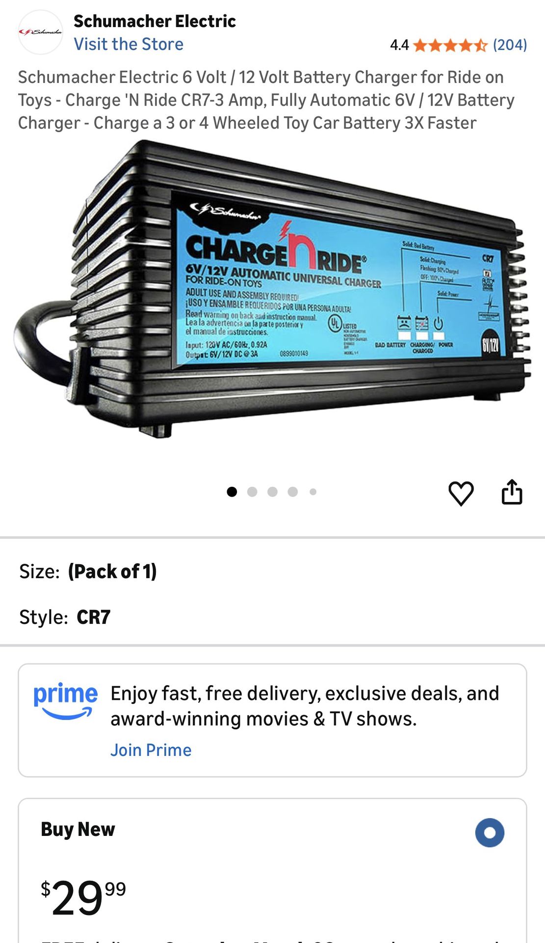 Schumacher universal charger