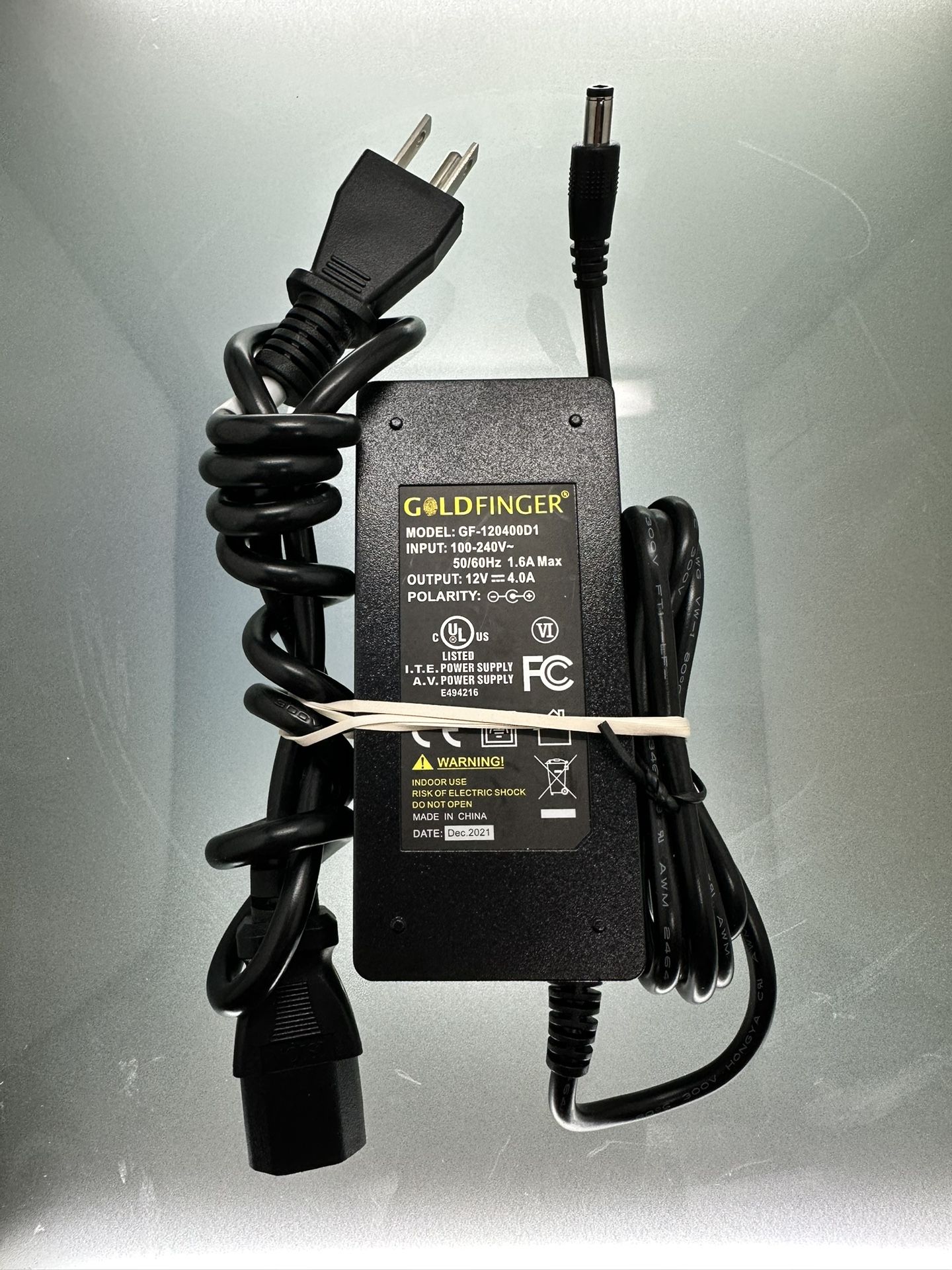 GoldFinger Ac Adapter (GF-120400D1) - 12v / 4a