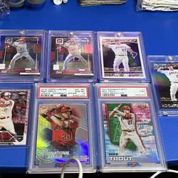 Mike trout Lot Of 7 Cards. 