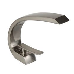 Single Hole 1-Handle Bathroom Sink Faucet Curved Spout with Pop Up Drain in Different Finish-05