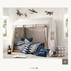Restoration Hardware Cole Platform Tent Full Bed & Canvas Tent Cover