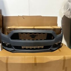 Front Bumper Assembly With Grilles And Foglights For 2015 2016 2017 Ford Mustang