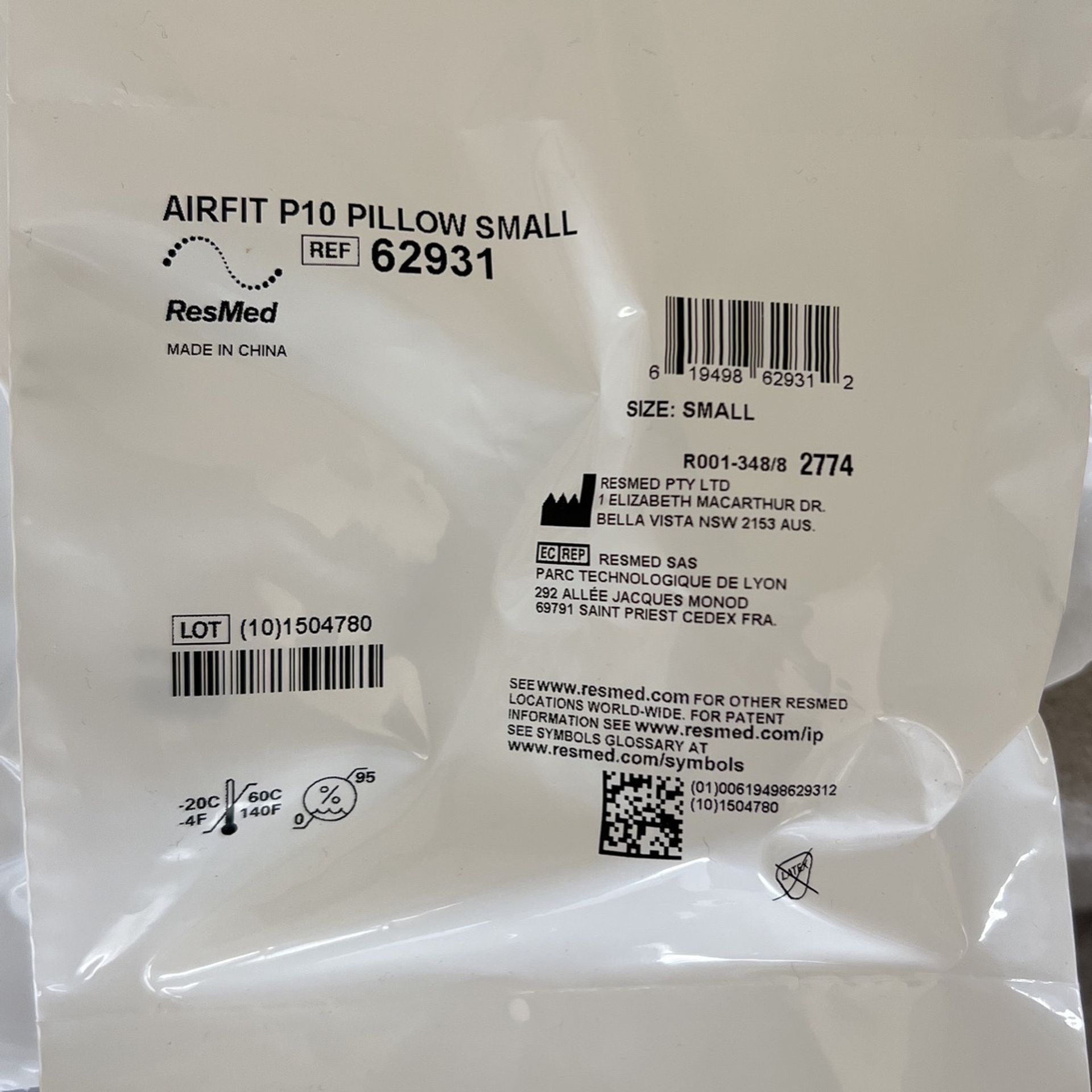 Resmed Airfit P10 Nasal Pillow - Small
