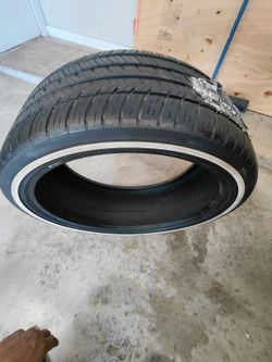 White Wall Tire- 22 Inch