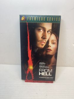 From Hell - VHS - 20th Century Fox - 2002 - Johnny Depp Jack The Ripper! -Z1114