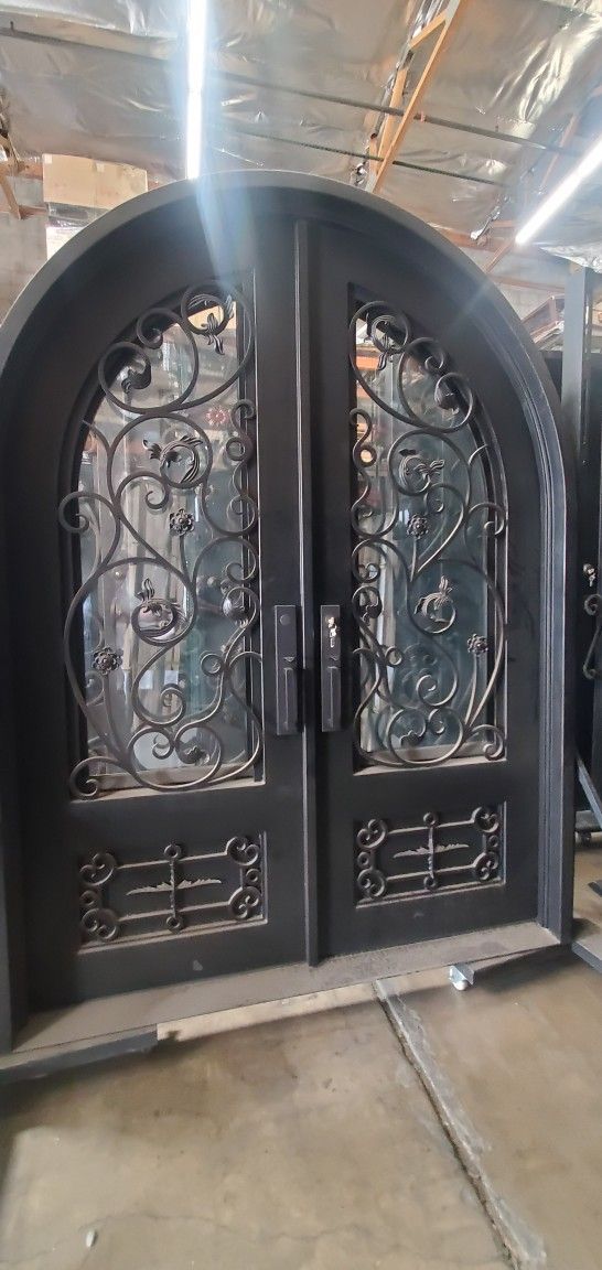 74x97.5. cheap. iron. doors