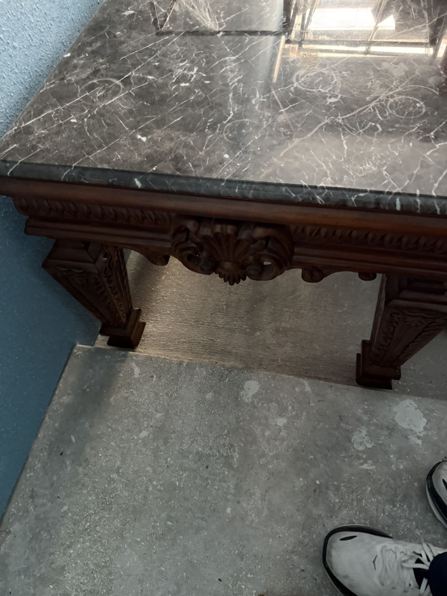 Marble Top Coffee And 2 End Tables