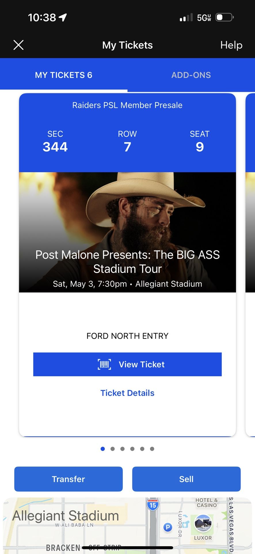 Post Malone + Jelly Roll Tickets! BIG ASS stadium Tour 5/3 @ Allegiant Las Vegas