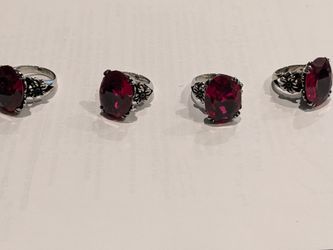 Ed Hardy Red-Purple CZ Ring