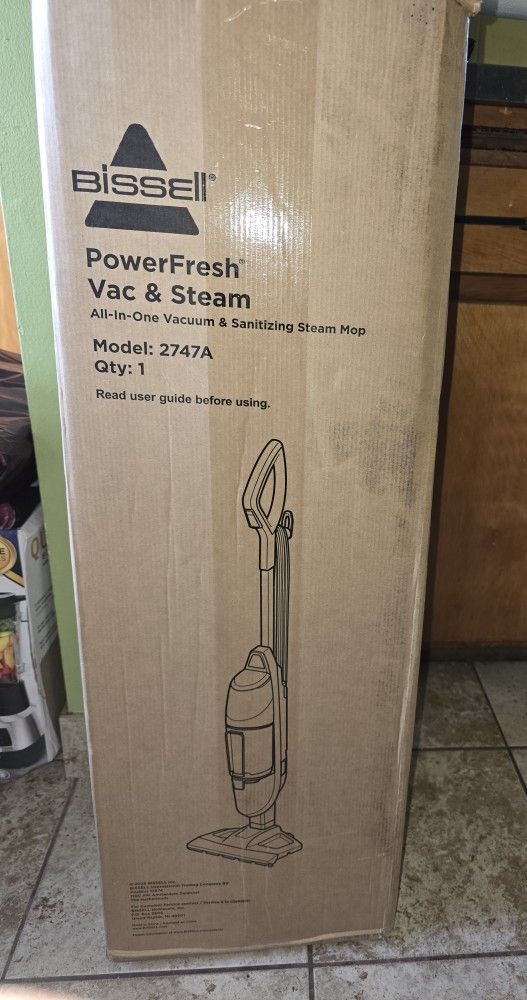 Bissell powerfresh vac & steam NEW in box from AMAZON $150 FIRM$$ pu in Parma see pics model# 2747A