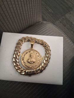 Gold plated  bracelet  and charm