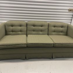 Vintage ETHAN ALLEN Sofa in Green Upholstery FREE DELIVERY 