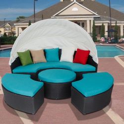Patio Furniture Daybed Cushion Cover Only!!!! Aqua Blue 