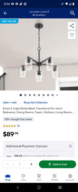 5 Light Chandelier 