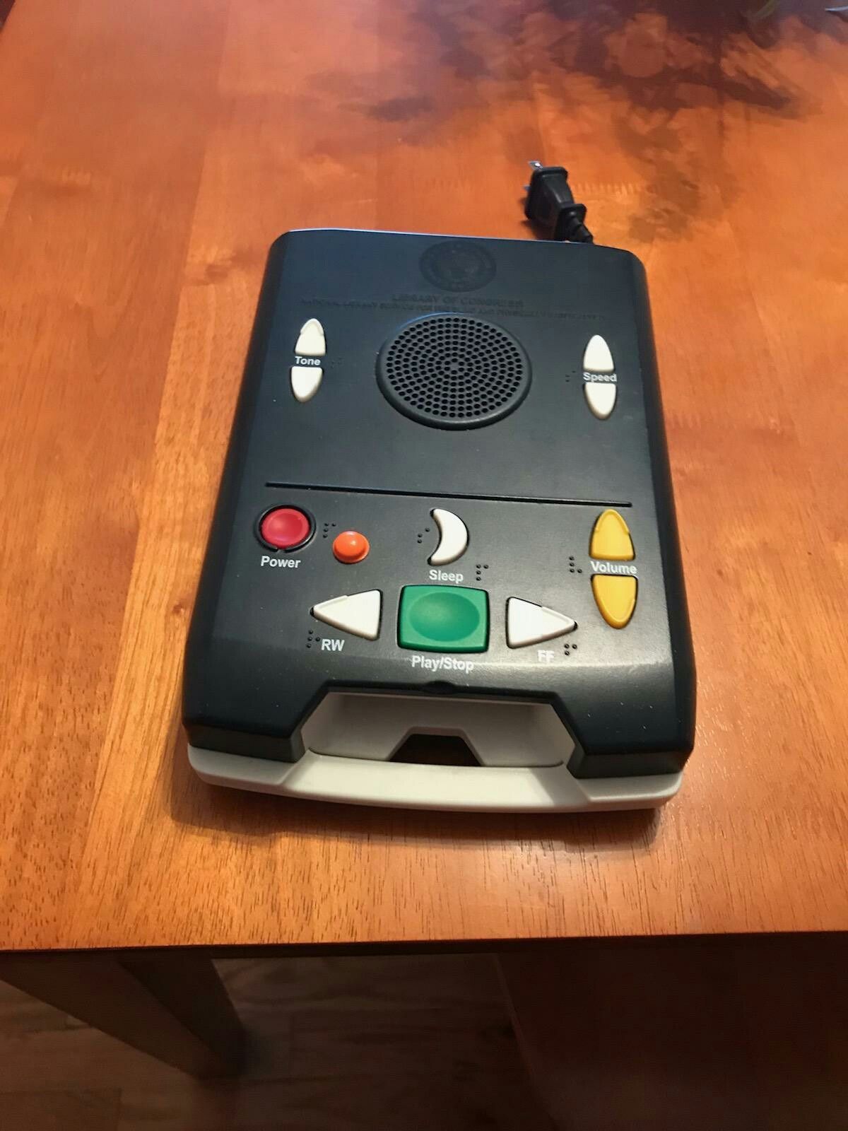 Tape recorder for visually impaired