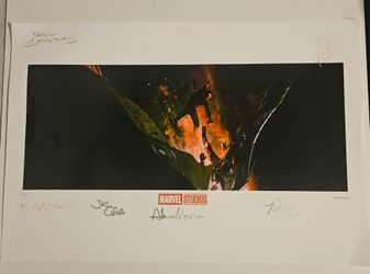 Marvel studio movie clip of Spiderman. Signed. Open to all offers