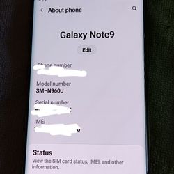 Samsung Note 9 500 GB Memory T-mobile Unlock 