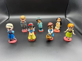 Disney Mini Figures (7) Snow White Elsa Jasmine