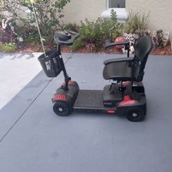24 Volt Mobility Cart With 2 New 12 Volt Batteries N Charger N It's Folds For Compact Storage N Hauling In Car Trunk 